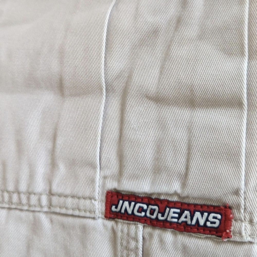 SOLD JNCOS blue crowns 28 waist 30 L from the 90s cream color RARE large pockets - Picture 6 of 8